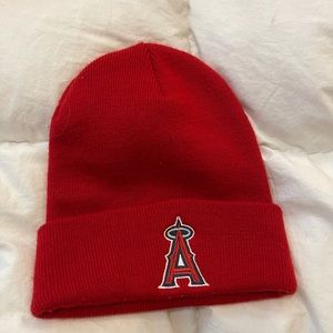 Angels Official MLB Red Beanie
